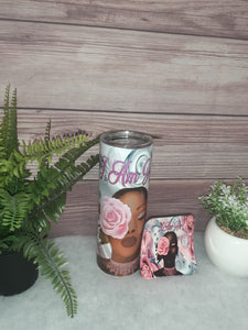 I Am Her 20oz Tumbler and Coaster Bundle