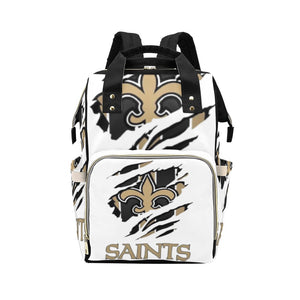 Saints Multi-Function Diaper Backpack/Diaper Bag (Model 1688)